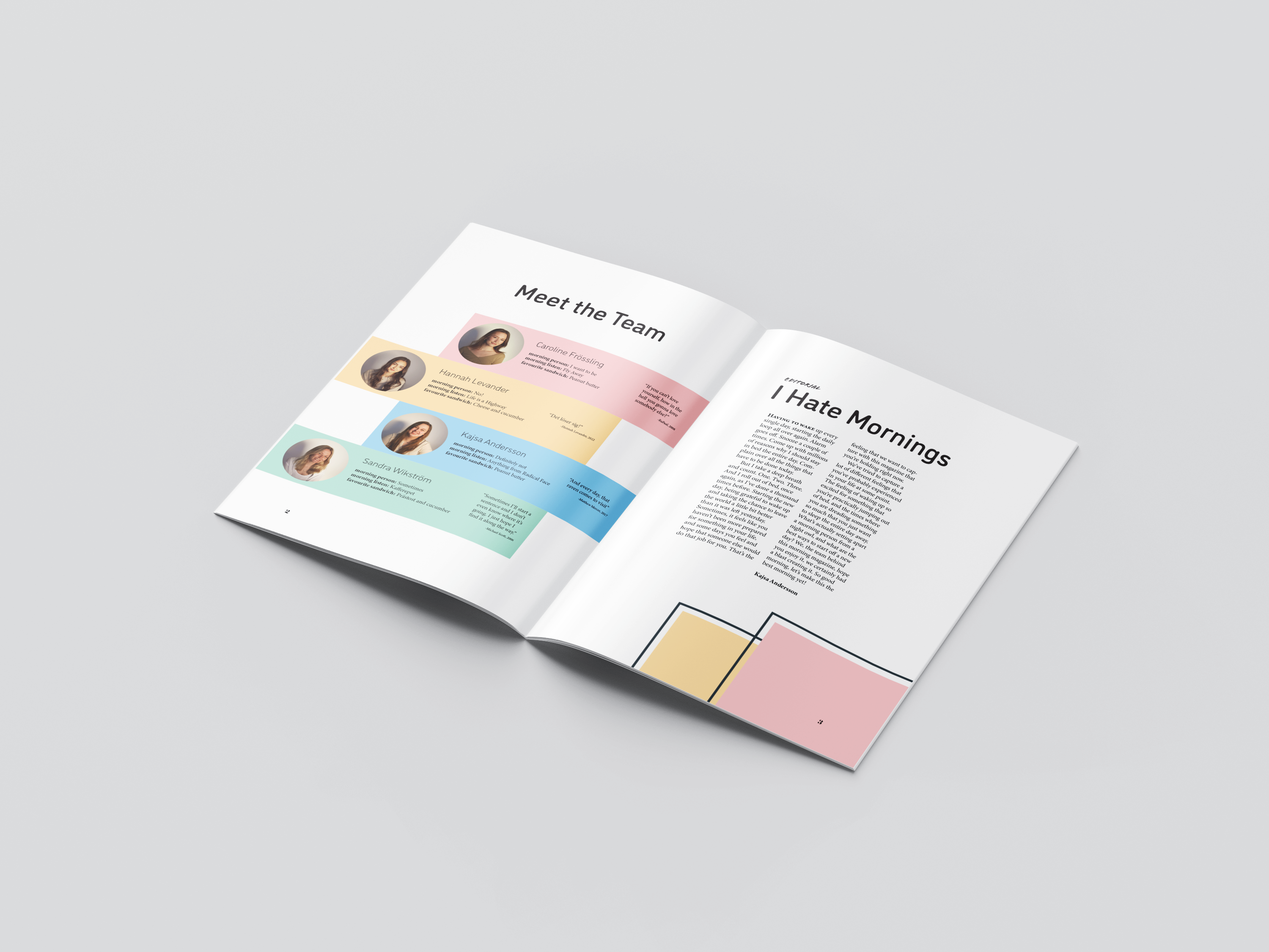 Eggspresso Magazine open page